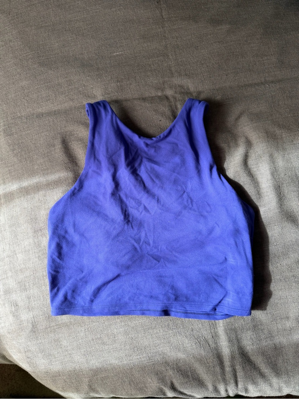 Athleta purple high neck crop tank